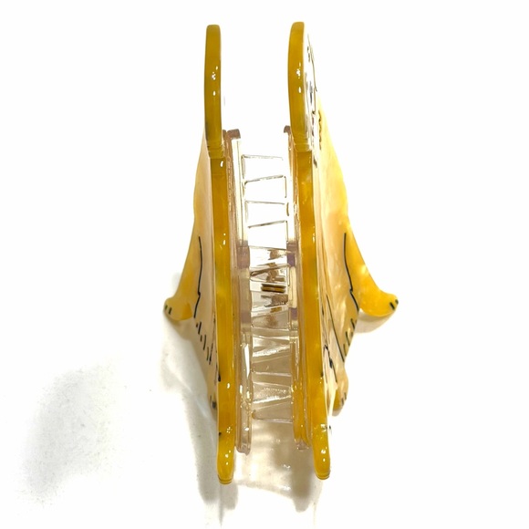 🍋2/$30 New Anthropologie Golden Retriever Acrylic Hair Claw - Picture 3 of 5